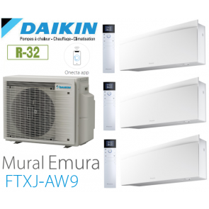Daikin Emura Trisplit 5MXM90A8 + 2 FTXJ20AW9  + 1 FTXJ50AW9