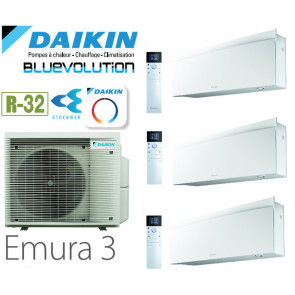 Daikin Emura 3 Trisplit 5MXM90A + 2 FTXJ20AW  + 1 FTXJ50AW - R32