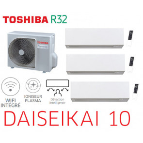 Toshiba Daiseikai 10 White Tri-Split RAS-3M26G3AVG-E + 3 RAS-B10S4KVPG-E