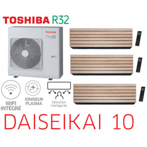 Toshiba Daiseikai 10 Wood Tri-Split RAS-5M34G3AVG-E + 2 RAS-B10S4KVDG-E + 1 RAS-B18S4KVDG-E