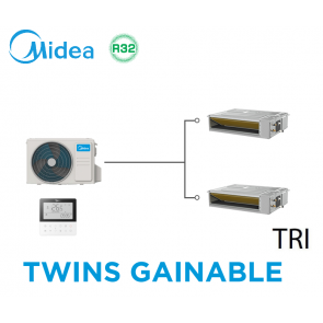 Midea TWINS CURRENT LOOP Gainable MO-36N8-R + 2 x MTJU-18HNX