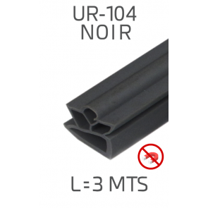 BOURRELET PVC SOUPLE NOIR UR-104