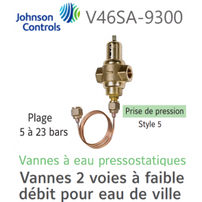 Vanne à eau pressostatique V46SA-9300 Johnson Controls  