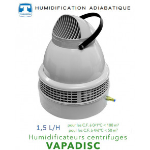 Humidificateur centrifuge 1,5 L/H -  VAPADISC 707MAX de Teddington