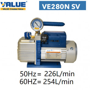 Pompe à vide double étage avec vacuomètre VE280N SV