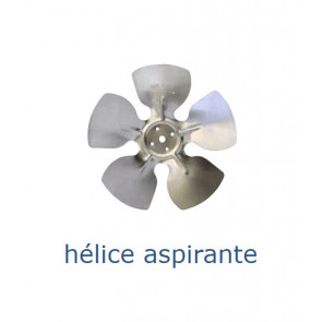H&eacute;lice aluminium 172 mm - 34&ordm; - aspirante