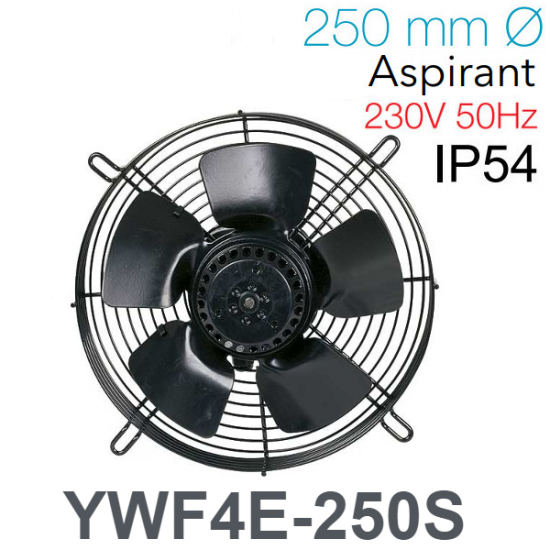 Ventilateur Axial BVN 4M - 250 S/B - 230V - Débit 1000 à 6900 M³/h - Pour Ventilation Industrielle Ou Locale